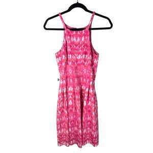 Calvin Klein Womens Athletic Wicking TyeDye Athletic Racer Back Tennis Dress | S